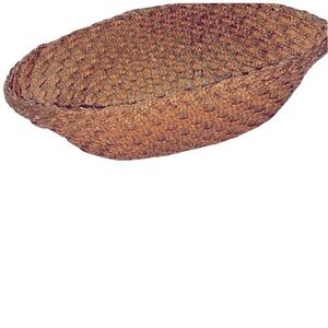 Woven boho bread or decor basket